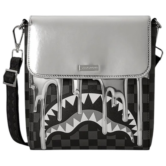 Sprayground Τσαντάκι ώμου Metallic Drip Sharks in Paris Messenger Sling
